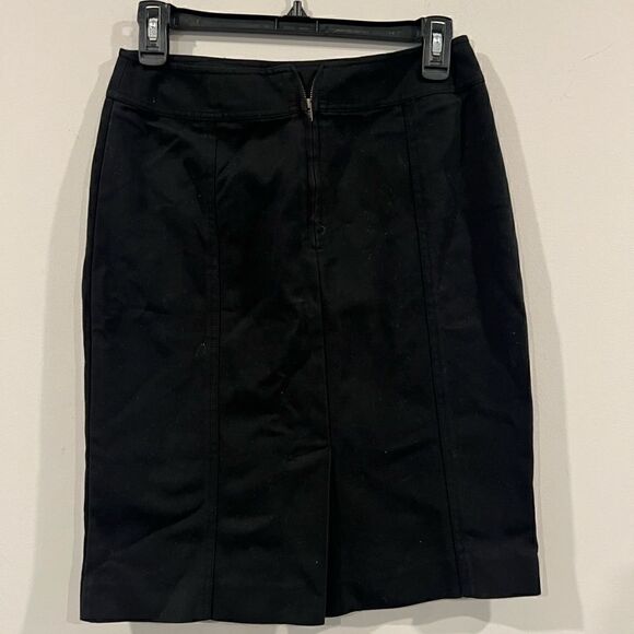 Gallia Moda  Women’s 2 black dress skirt Stretch Pencil Slit - Picture 2 of 5